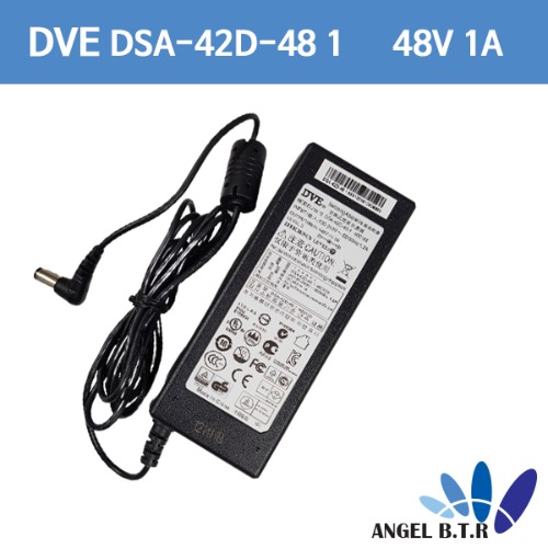 [DVE]DSA-42D-48 1 480100/ 48V1A/ 48V 1A/48V 1.25A 48V1.25A/ 5.5/2.1 민웰 GST25B48-P1J  SMPS 호환아답터