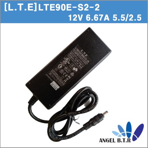 [L.T.E] 80W 12V 6.67A/12V6.67A/ LTE90E.S2.2 / 4핀 (상/하)변환케이블포함/ 호환 아답터