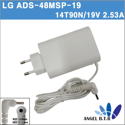[LG]ADS-48MSP-19/WA-48B19FS-aaab/14z990/14zd990/14t990/14z980/14zd980/19V2.53A/19v 2.53a (3/1 1pi) 정품 어댑터